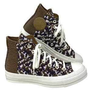 Converse Chuck 70 All Star Jacquard Camo High Top Women's Brown Canvas A01704C